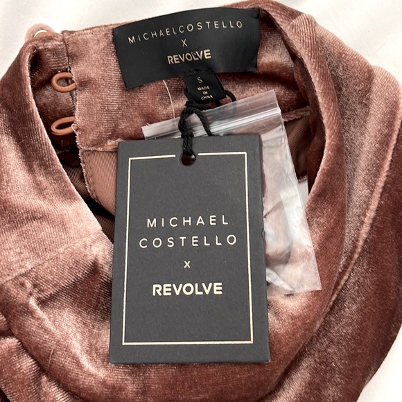 MICHAEL COSTELLO x REVOLVE Bleeker Midi Dress in Nude - Picture 12 of 13